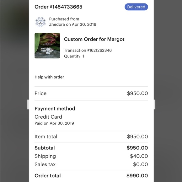 White Gold and Moissanite 3-Stone Engagement Ring - Picture 2 of 9